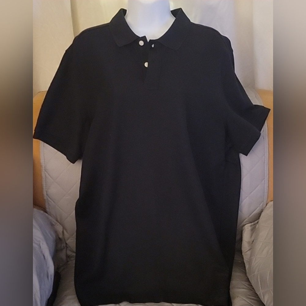 Nordstrom Men's Shop Black Polo Shirt Size L.